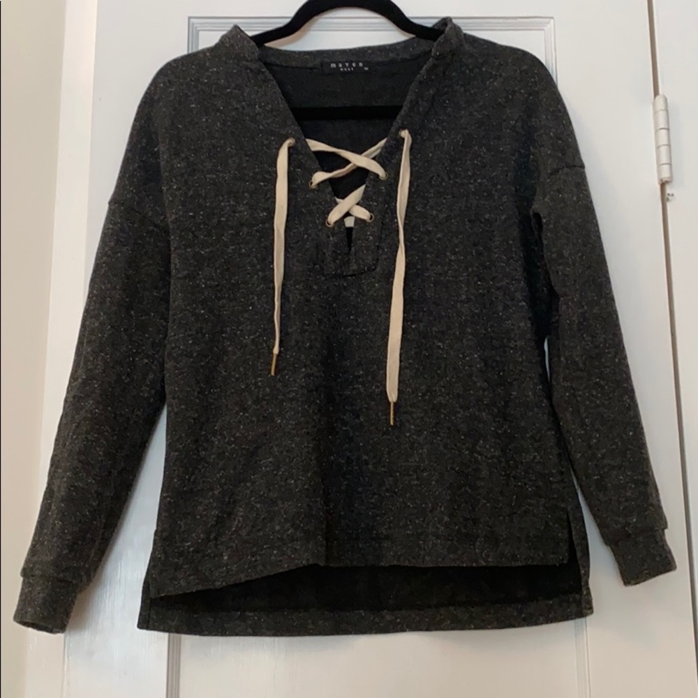 Cashmere lined sweatshirt